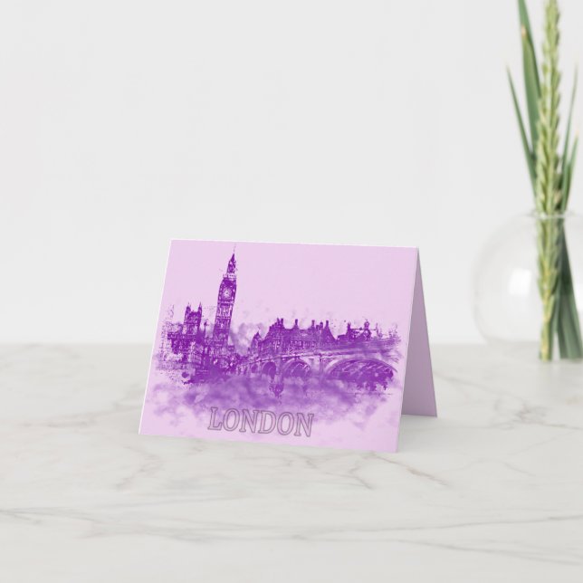 Tarjeta de felicitación de los sueños de Londres (Anverso)