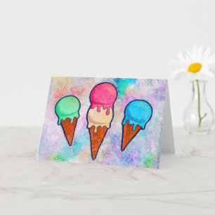 Tarjeta de felicitación de los tonos de crema de h