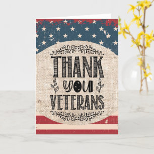 Tarjeta de felicitación de los veteranos