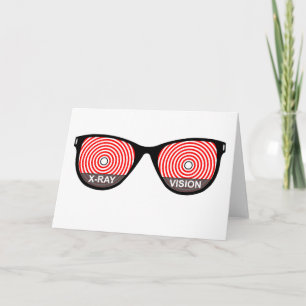 Tarjeta de felicitación de los vidrios de Vision