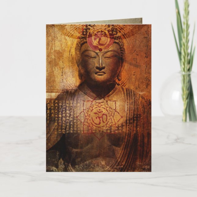 Tarjeta de felicitación de Lotus Sutra (Anverso)