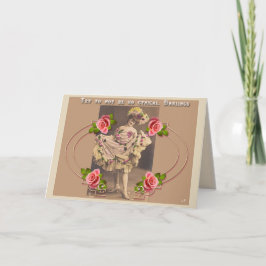 Tarjeta de felicitación de lujo del bailarín del