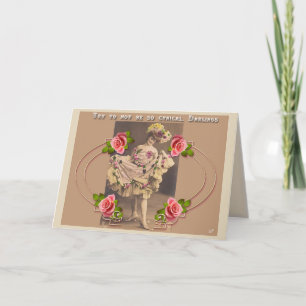 Tarjeta de felicitación de lujo del bailarín del