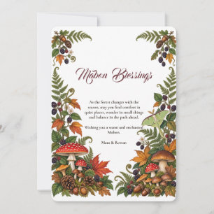 Tarjeta de Felicitación de Mabon Bendiciones Equin