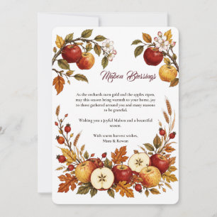 Tarjeta de Felicitación de Mabon Bendiciones Equin