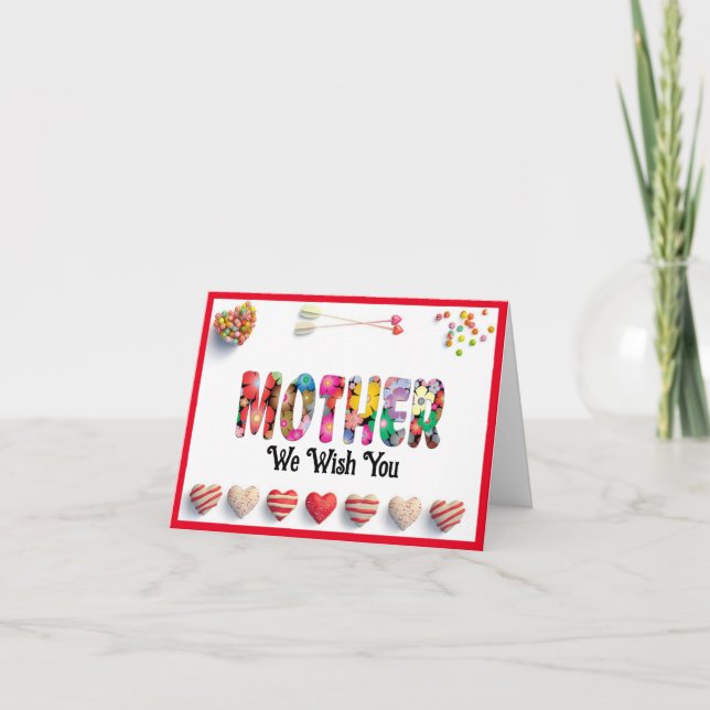 Tarjeta de felicitación de madre (Anverso)