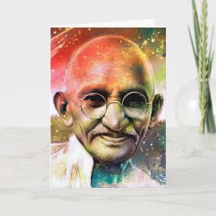 Tarjeta de felicitación de Mahatma Gandhi