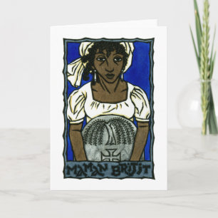 Tarjeta de felicitación de Maman Brijit