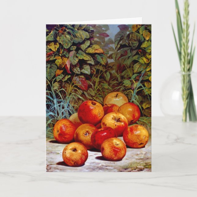 Tarjeta de felicitación de manzanas (Anverso)