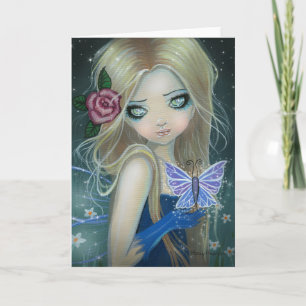 Tarjeta de Felicitación de Mariposa Bígaro ~ En Bl