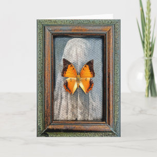 Tarjeta de felicitación de mariposa V1 con caracte