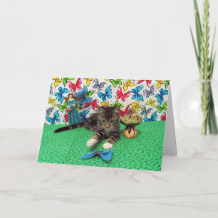 Tarjeta de felicitación de mariposas de Bandit