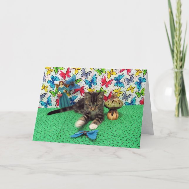 Tarjeta de felicitación de mariposas de Bandit (Anverso)