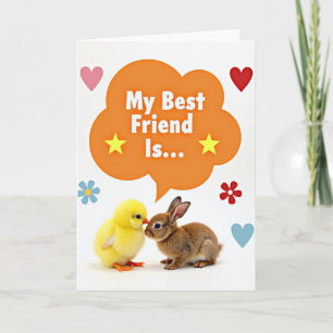 Tarjeta de Felicitación de Mejor Amigo