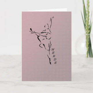 Tarjeta de felicitación de Merde