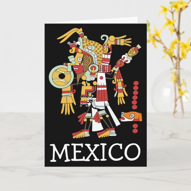 Tarjeta de Felicitación de México (flor amarilla)