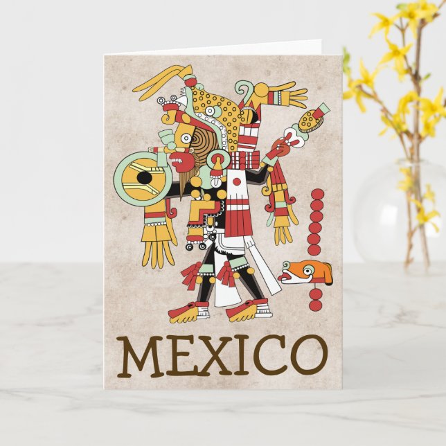 Tarjeta de Felicitación de México (flor amarilla)