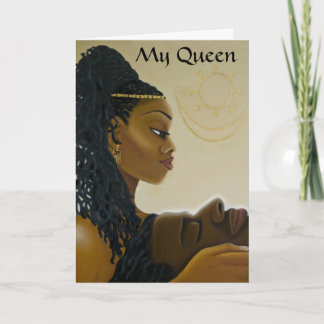 Tarjeta de felicitación de "mi reina"