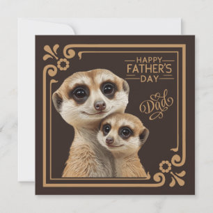 Tarjeta de felicitación de momentos de suricatas