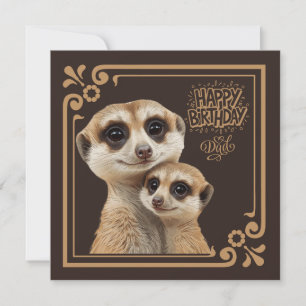 Tarjeta de felicitación de momentos de suricatas