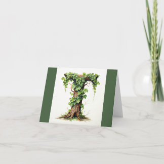 Tarjeta de felicitación de monograma