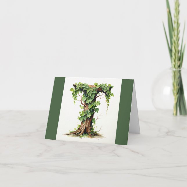 Tarjeta de felicitación de monograma (Anverso)