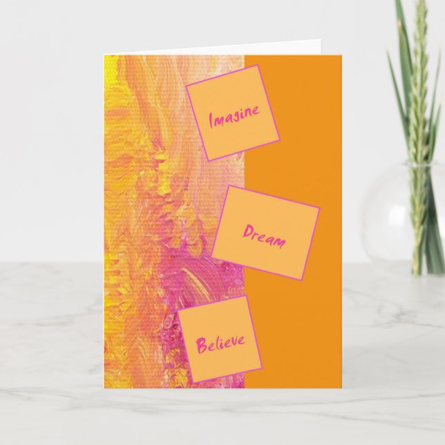 Tarjeta de felicitación de motivación (Anverso)