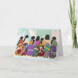 Tarjeta de felicitación de Mujeres de Todas las Po