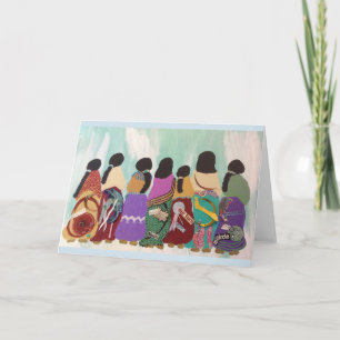 Tarjeta de felicitación de Mujeres de Todas las Po