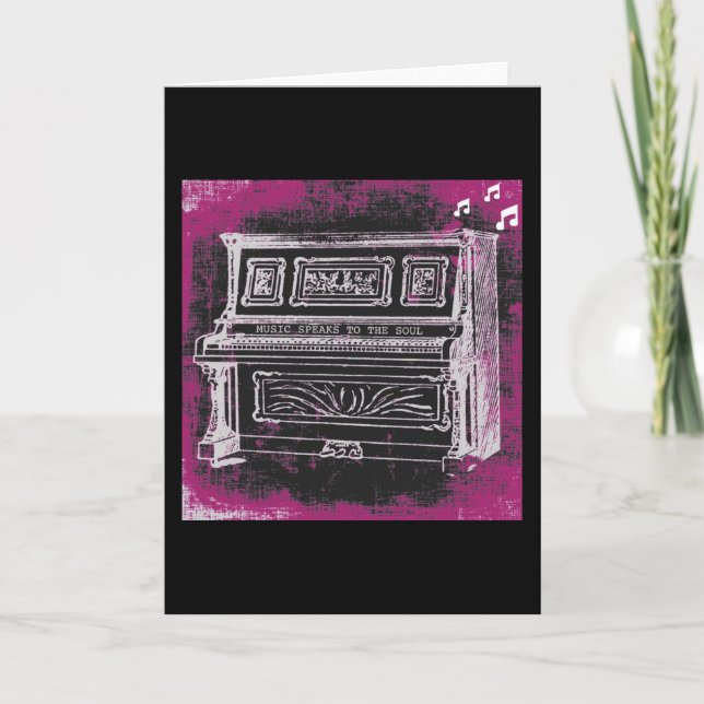 Tarjeta de felicitación de Music Speaks (Anverso)