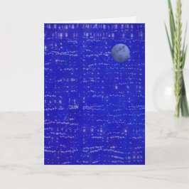 Tarjeta de felicitación de música lunar
