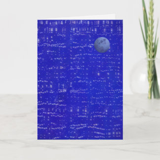 Tarjeta de felicitación de música lunar