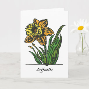 Tarjeta de felicitación de narciso