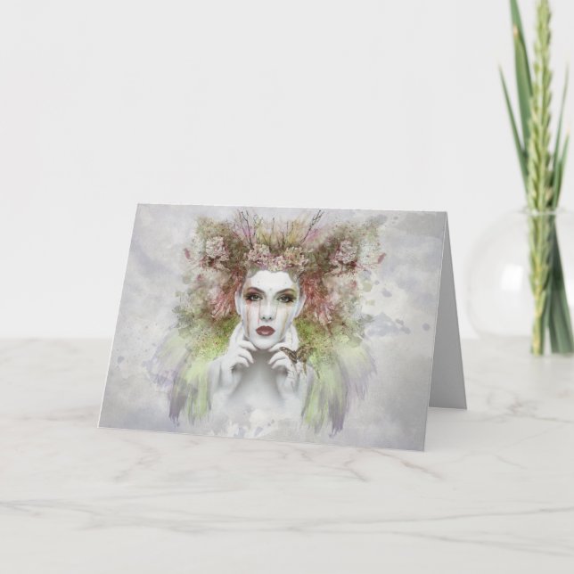 tarjeta de felicitación de naturaleza materna (Anverso)