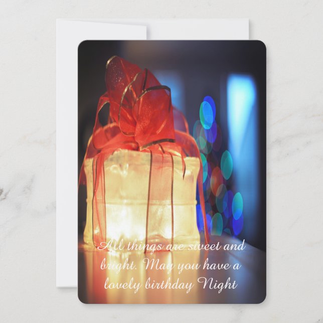 Tarjeta de felicitación de Navidad, (Anverso)