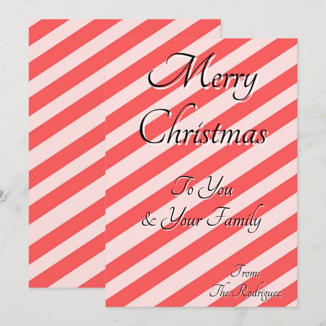 TARJETA DE FELICITACIÓN DE NAVIDAD (Anverso / Reverso)