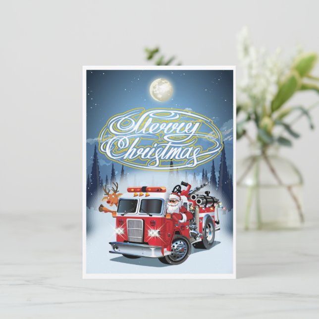 Tarjeta de felicitación de Navidad (Anverso de pie)