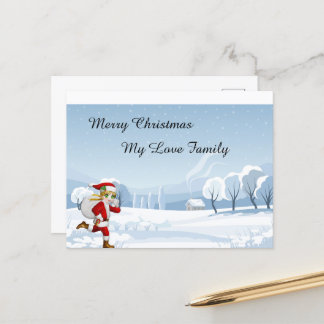tarjeta de felicitación de navidad