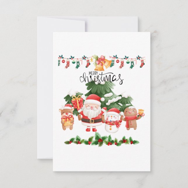 Tarjeta de felicitación de Navidad #6 (Anverso)