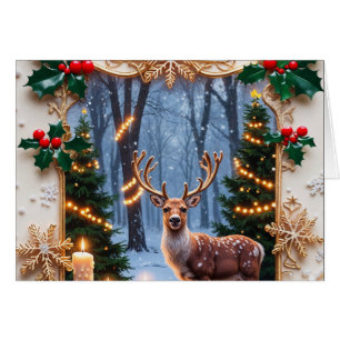 Tarjeta de felicitación de Navidad alegre