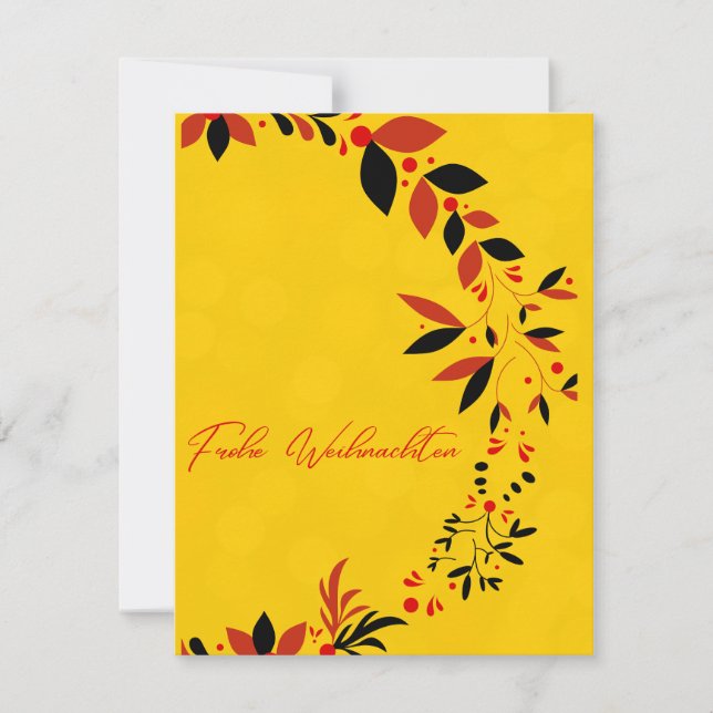 tarjeta de felicitación de Navidad alemana (Anverso)