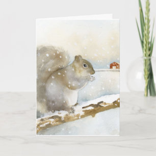Tarjeta de Felicitación de Navidad - Ardilla en In