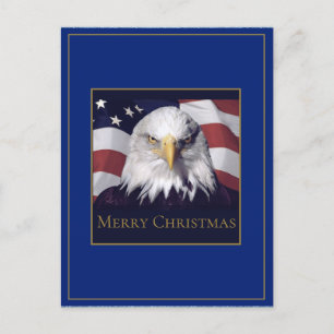 Tarjeta de Felicitación de Navidad Bandera America