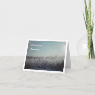 Tarjeta de Felicitación de Navidad Blanca