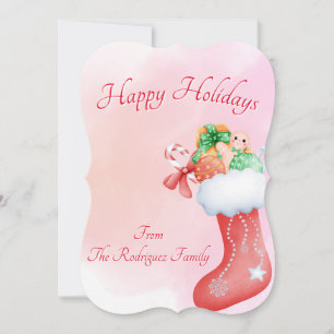 TARJETA DE FELICITACIÓN DE NAVIDAD BOHO