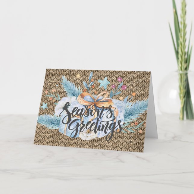 Tarjeta de Felicitación de Navidad Composición de  (Anverso)