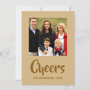Tarjeta de Felicitación de Navidad con foto famili