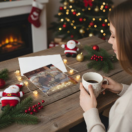 Tarjeta de Felicitación de Navidad con Foto Person