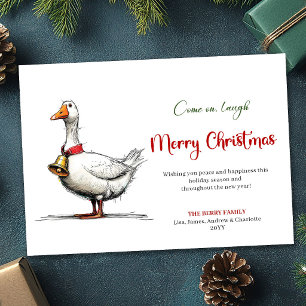 Tarjeta de Felicitación de Navidad con Humor Jugue