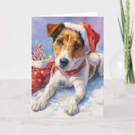 Tarjeta de Felicitación de Navidad con simpático J